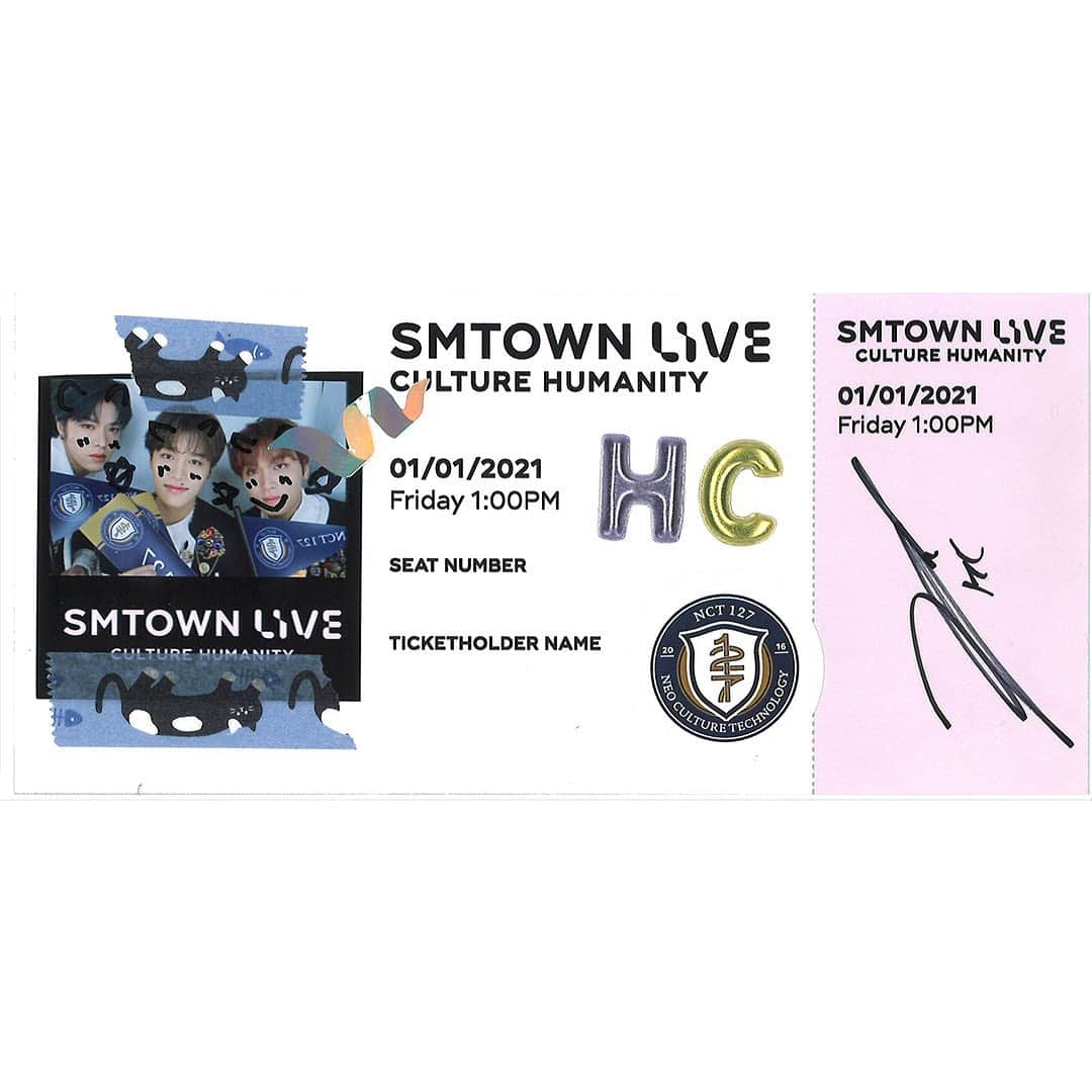 NCT 127さんのインスタグラム写真 - (NCT 127Instagram)「💌SMTOWN LIVE Ticket from #NCT127 has arrived!  ➫ 01.01.21 1PM KST ➫ 31.12.20 8PM PST ➫ 31.12.20 11PM EST  During this difficult time of COVID 19, enjoy the SMTOWN LIVE “Culture Humanity” that will encourage and cheer you up for free all around the world.   코로나 19로 힘든 시기, 서로를 격려하고 위로하는 SMTOWN LIVE “Culture Humanity” 전 세계에서 무료로 즐겨요.  #SMTOWN_LIVE_Culture_Humanity #YUTA #TAEIL #HAECHAN #NCT #SMTOWN_LIVE #SMTOWN」12月28日 22時28分 - nct127