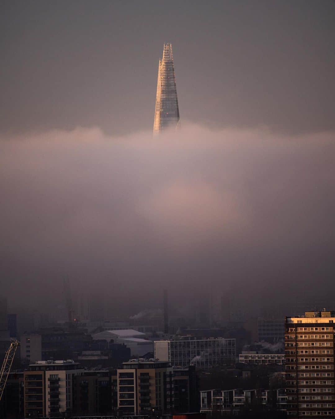 @LONDON | TAG #THISISLONDONさんのインスタグラム写真 - (@LONDON | TAG #THISISLONDONInstagram)「☁️ Here comes the fog....! 😱😱 We know you loved the video up above the fog... well here’s a follow up from @hassan_mirr who caught this a few hours ago... 😱😱 insane! 🔥 ___________________________________________  #thisislondon #lovelondon #london #londra #londonlife #londres #uk #visitlondon #british #🇬🇧 #shard #theshard #shardview」12月28日 22時30分 - london
