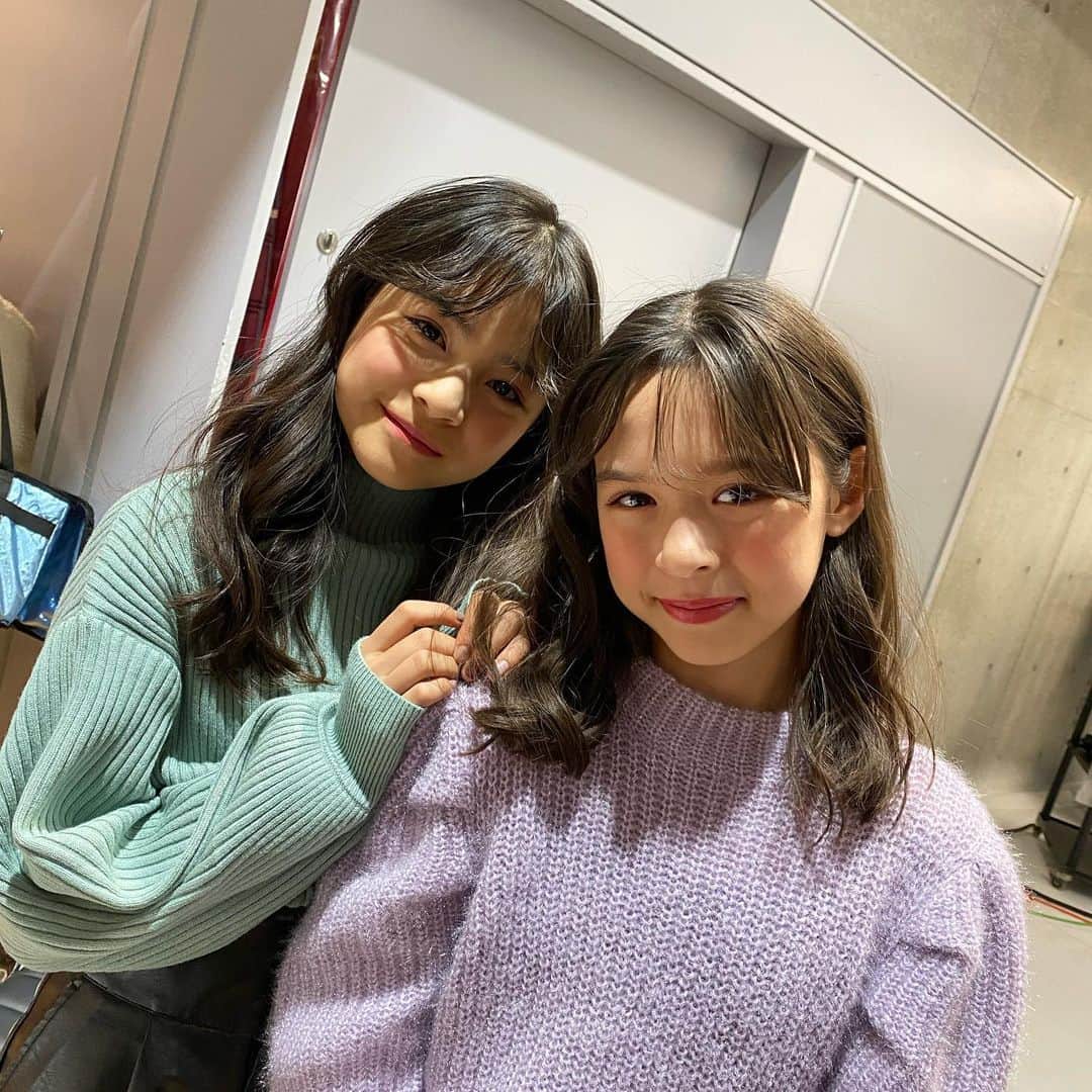 ニコ☆プチのインスタグラム：「コハナとハルハ、姉妹みたい💕﻿ ﻿ #ニコプチ ﻿ #有坂心花﻿ #トシコ陽葉」
