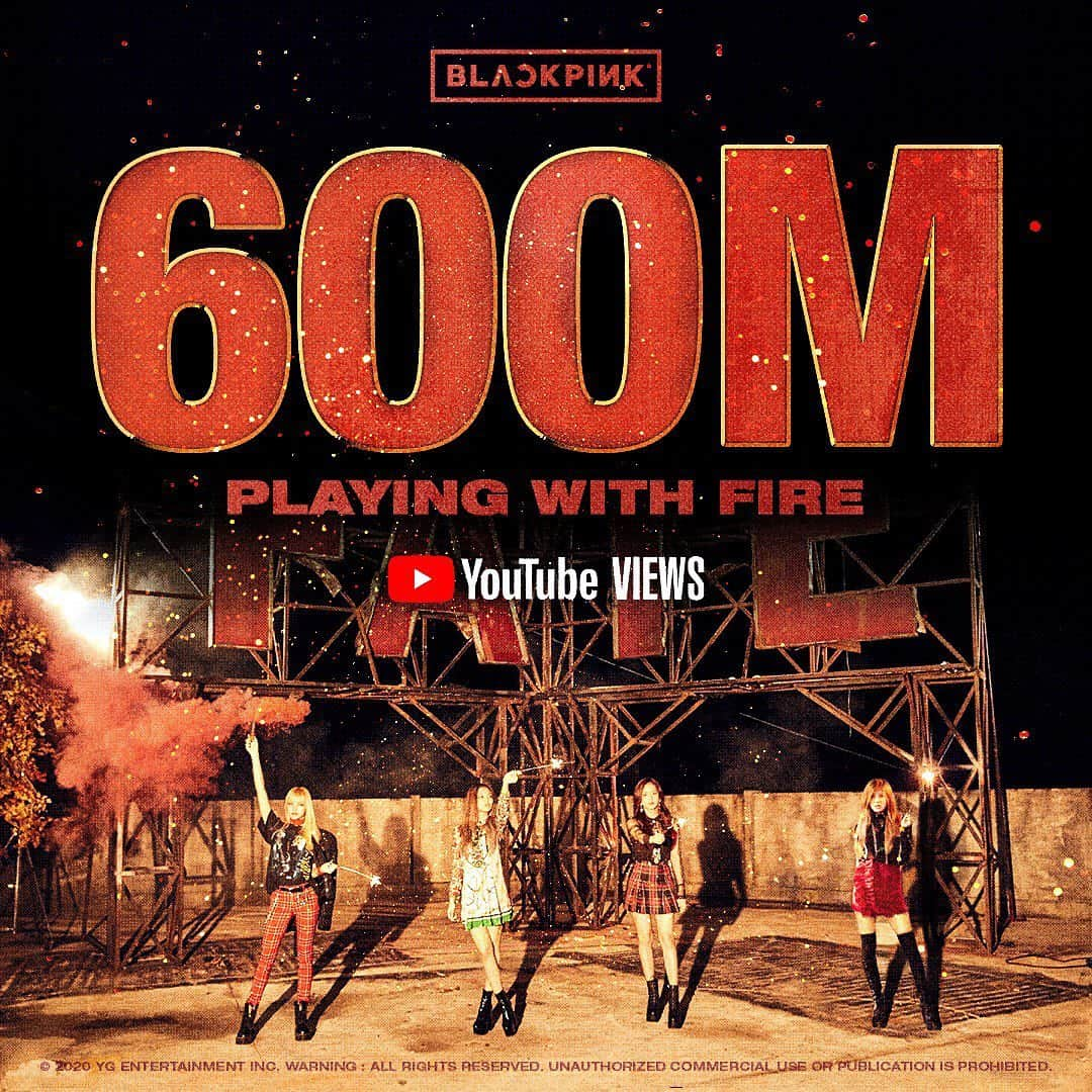 BLACKPINKさんのインスタグラム写真 - (BLACKPINKInstagram)「#BLACKPINK #블랙핑크 #PLAYINGWITHFIRE #불장난 #MV #600MILLION #YOUTUBE #YG」12月28日 15時08分 - blackpinkofficial