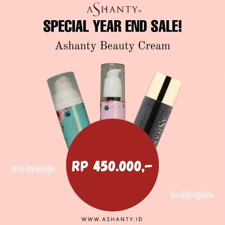 ASHANTY BEAUTY CREAM OFFICIALのインスタグラム：「2021 wajah harus glowing ? Bisa bangetttt!!! Mulailah merawat wajah menggunakan Ashanty Beauty Cream yang mampu mewujudkan mimpimu memiliki kulit wajah sehat, cerah dan glowing!!!  Promo Year End Sale masih bisa kamu nikmatiiii, jangan sampai kehabisaan yaaa satu paket Ashanty Beauty Cream hanya Rp 450.000,- kamu sudah bisa mendapatkan : • Facial Wash • Face Toner • Serum • Day Cream • Night Cream • Eye Cream (Khusus untuk anti aging)  • Exclusive Pouch  _________________________________ Informasi dan pemesanan : WA: 081287388885 WA: 085781140354 WA: 087778489900 WA: 081293823950 FAST RESPONS CLICK LINK yang ada di Bio IG @ashantyid  _________________________________ #creamwajag #beauty #cosmetics #brandlocal #skincare #skincarelocal #thehermansyah #beautyvlogger #beauty #kosmetikmahal #ashantyid #keluargaasix #ashantyhermansyah #mua」