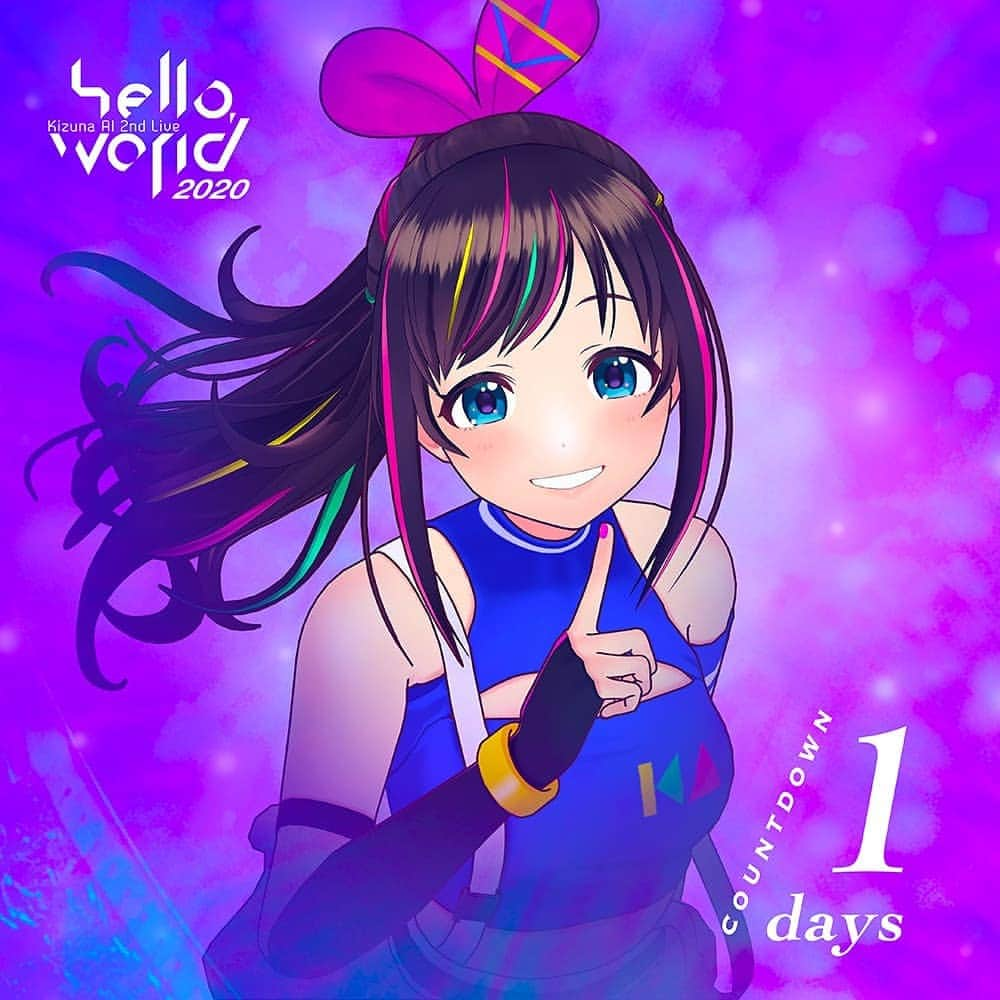 キズナアイさんのインスタグラム写真 - (キズナアイInstagram)「. . Kizuna AI 2nd Live 🎀"hello, world 2020"🎀 . . COUNTDOWN  1 DAYS 🎊 . . . Check the link in my profile. . . #キズナアイ #kizunaai #aichannel #aichannel_official」12月28日 19時09分 - a.i.channel_official