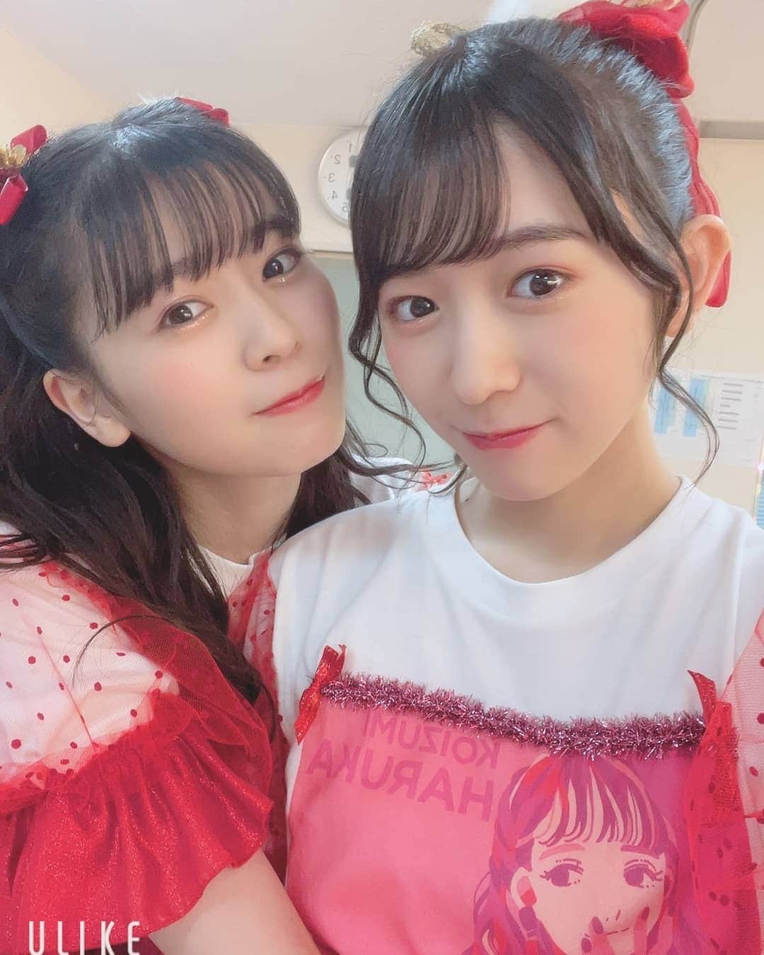 小泉遥香のインスタグラム：「この仁香さんが可愛すぎたので2枚とも載せていいですか…(>_<)❤  可愛すぎてぴえんです🥺  #Instaharum #超とき宣 #小泉遥香 #おはる #坂井仁香 #ひとちゃん #ときクリの残り香 #仁香さんの顔面体験会したい」