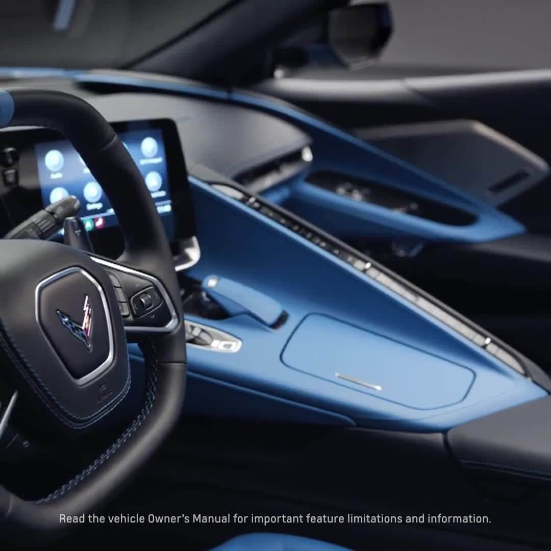 Corvetteのインスタグラム：「There's more to the masterpiece than meets the eye. The mid-engine #Corvette #Stingray has available driver assistance features that can help keep you safe while driving, backing up and parking. Check out the link in our bio for the full video. #Vette #C8」