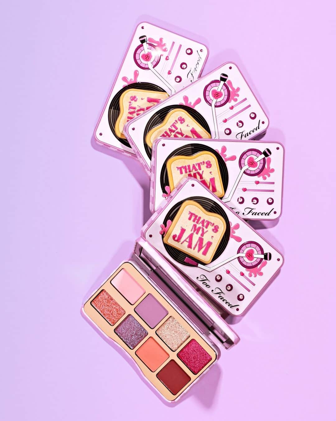 Too Facedのインスタグラム：「That’s My JAM! 💜 Add fruity colors to your glam with our That’s My Jam Mini Palette full of 8 multi-finish, high pigment shadows! #toofaced」