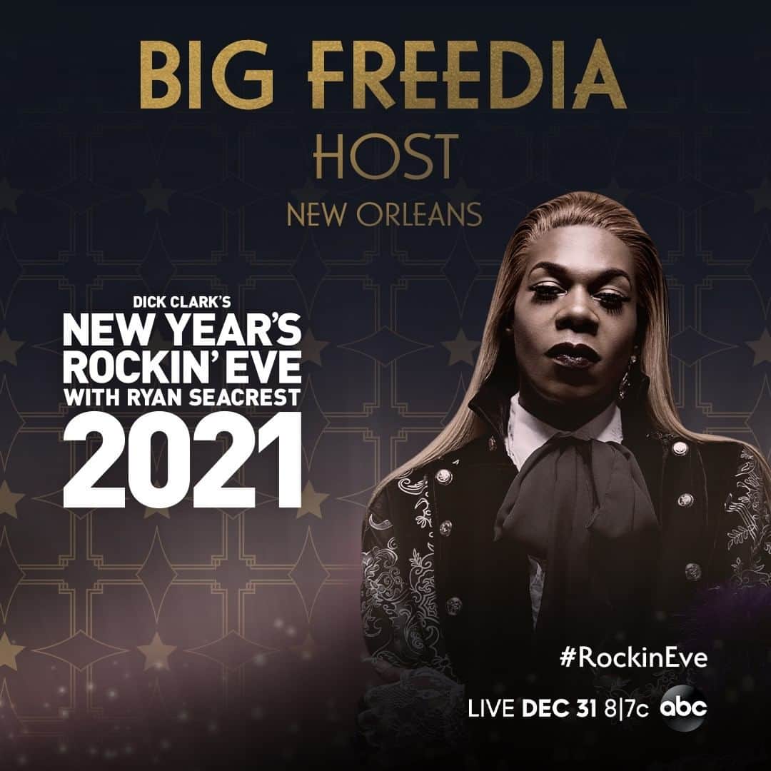 アメリカン・ブロードキャスティング・カンパニーのインスタグラム：「@bigfreedia will host the @rockineve Central Time Zone countdown from New Orleans where @pjmorton will perform this Thursday at 8|7c on ABC. #RockinEve」