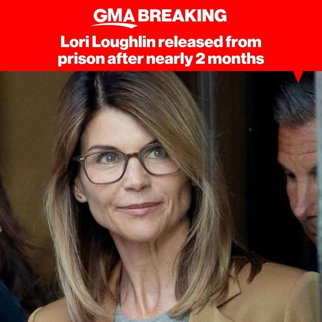 Good Morning Americaさんのインスタグラム写真 - (Good Morning AmericaInstagram)「Lori Loughlin has been released from prison after serving nearly two months for her role in the so-called "Varsity Blues" college admissions scandal. Link in bio for more details.」12月29日 1時35分 - goodmorningamerica