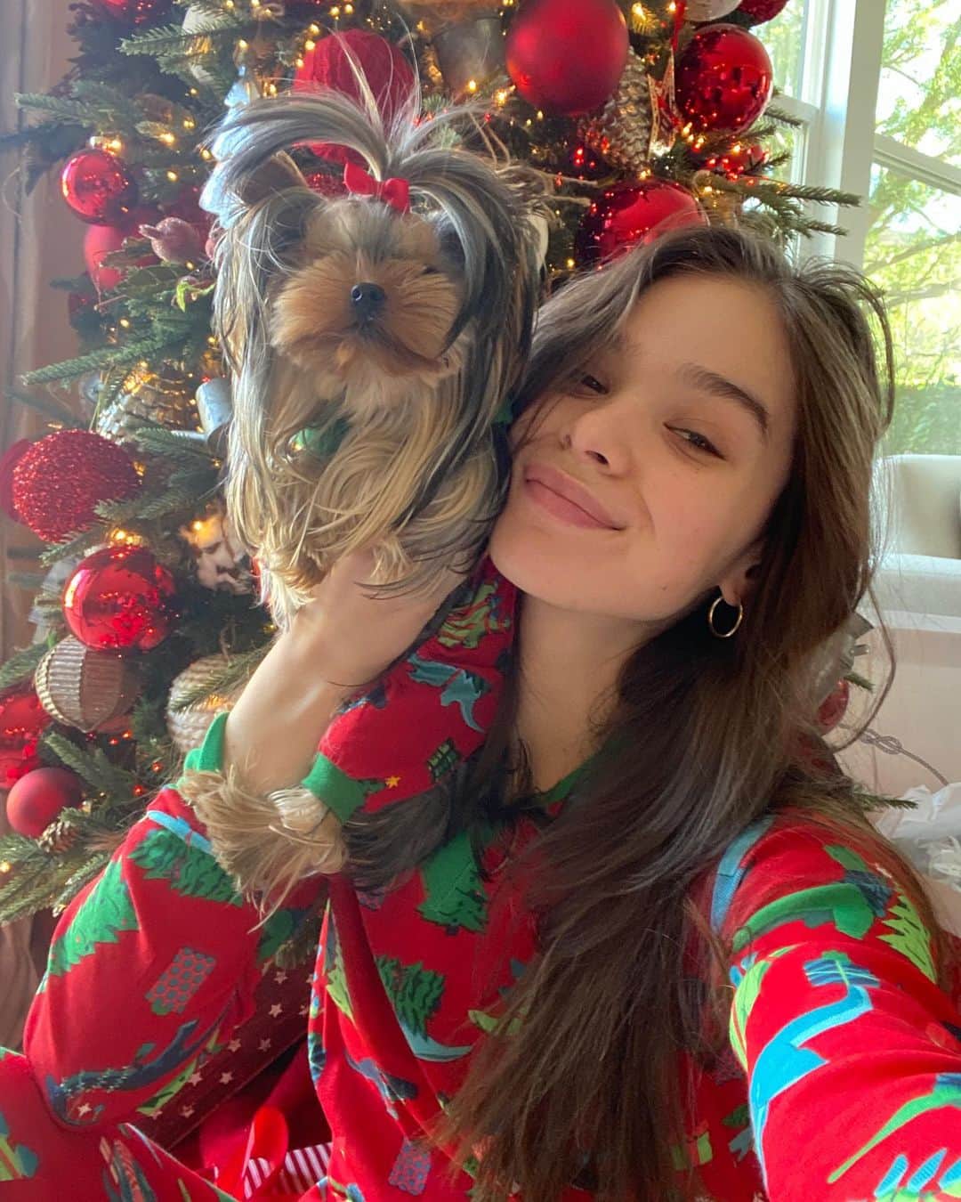 ヘイリー・スタインフェルドのインスタグラム：「a very merry christmas it was indeed. i hope you all are having a beautiful & safe holiday szn  🎄☃️🍸🎁❣️」