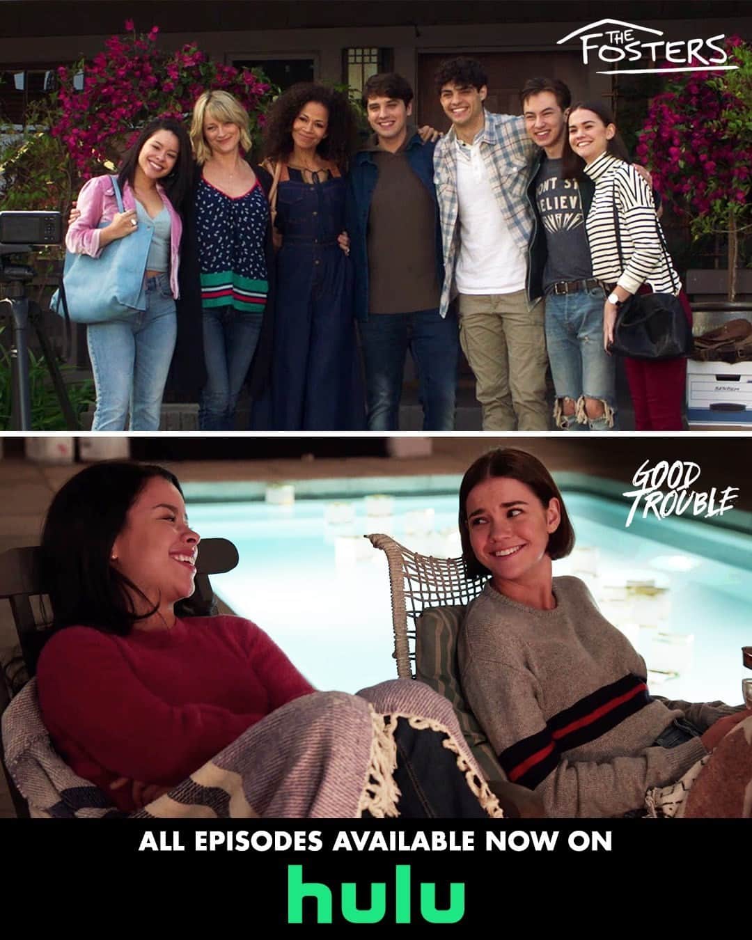 フォスター家の事情のインスタグラム：「Reunite with your favorite family all over again.  ________________________ Catch up on The Fosters and The Fosters spin-off, @GoodTrouble, now on @Hulu.」