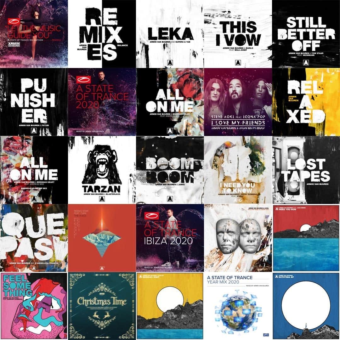 Armin Van Buurenのインスタグラム：「We have barely been able to share our love for music in person over the past twelve months, but I'm so glad that we were still able to connect online through the music itself. I am forever grateful for your support, and I hope you liked all the records I released this year. Hope to see you on a dance floor again soon! P.S. I’ve added all my 2020 releases to the beginning of my ‘Presents’ playlist! Check it out via the #linkinbio」
