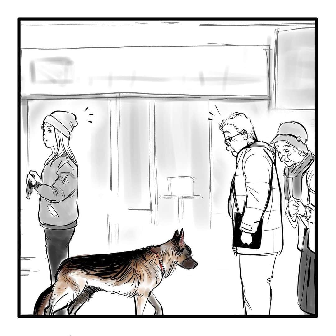 てらりんさんのインスタグラム写真 - (てらりんInstagram)「『ゴボウ』まとめ読み10-⑨  #漫画 #マンガ #まんが #インスタ漫画 #創作 #コミック #イラスト #犬 #シェパード #ゴボウ #manga #comic #illustration #art #drawing #dog #germanshepherd #alsatian #gobo」12月29日 16時26分 - terarin08