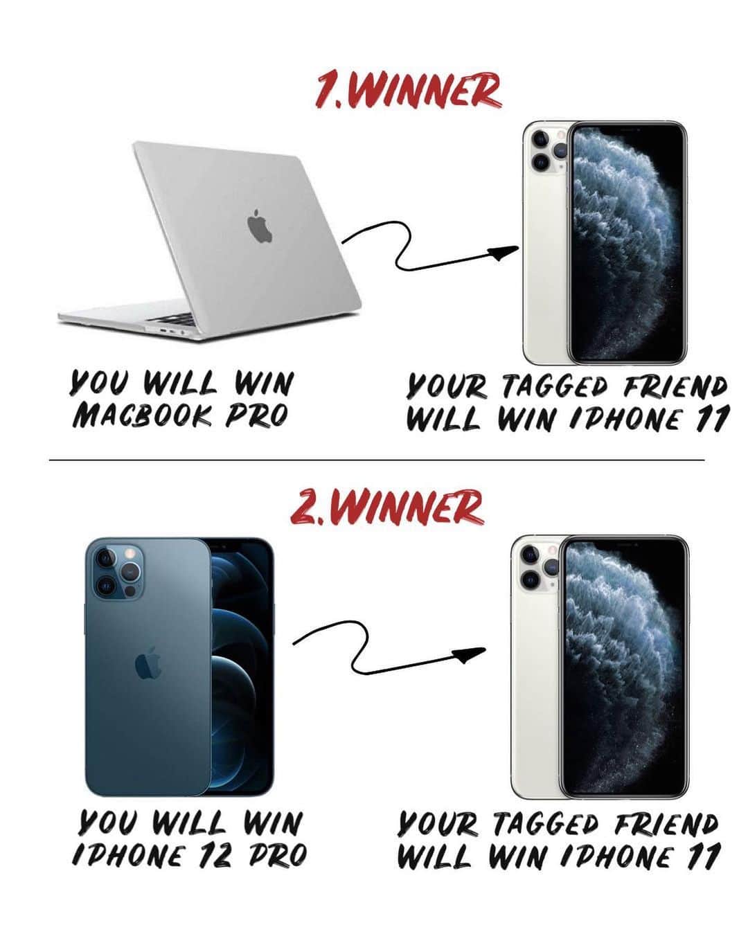 さんのインスタグラム写真 - (Instagram)「Sharing the love with @fantastictravelgifts to give you some amazing gifts 💻📱📸 swipe to see prizes ✨ . ✨WIN and help your FRIEND to win a MacBook PRO & IPHONE 12 PRO  & 2 pcs IPHONE 11 ✨ . 1️⃣. WINNER:  Will win MacBook PRO and  One of your tagged FRIENDS will win IPHONE 11   2️⃣. WINNER:  Will win IPHONE 12 PRO and  One of your tagged FRIENDS will win IPHONE 11 . . TO PARTICIPATE, follow these simple steps: 1️⃣ F0LL0W ALL ACCOUNTS @fantastictravelgifts is f0ll0wing  2️⃣ TAGG one friend in the comments below (Multiple entries allowed by taggging one friend per comment) . . *Open internationally. Ends on January 4th. Winner must be following ALL accounts and will be announced on @fantastictravelgifts.  This promotion is in no way sponsored, endorsed or administered by, or associated with, Instagram, Apple, Sony and Paypal. By participating you confirm that you are +13 years of age.」12月29日 8時49分 - helen_jannesonbense