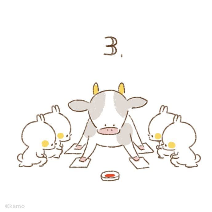 カモさんのインスタグラム写真 - (カモInstagram)「3ステップでスピード印刷！ #年賀状#nengajo#牛#cow#ox#イラスト#illustration#ウサギタケ#usagitake」12月29日 9時43分 - illustratorkamo