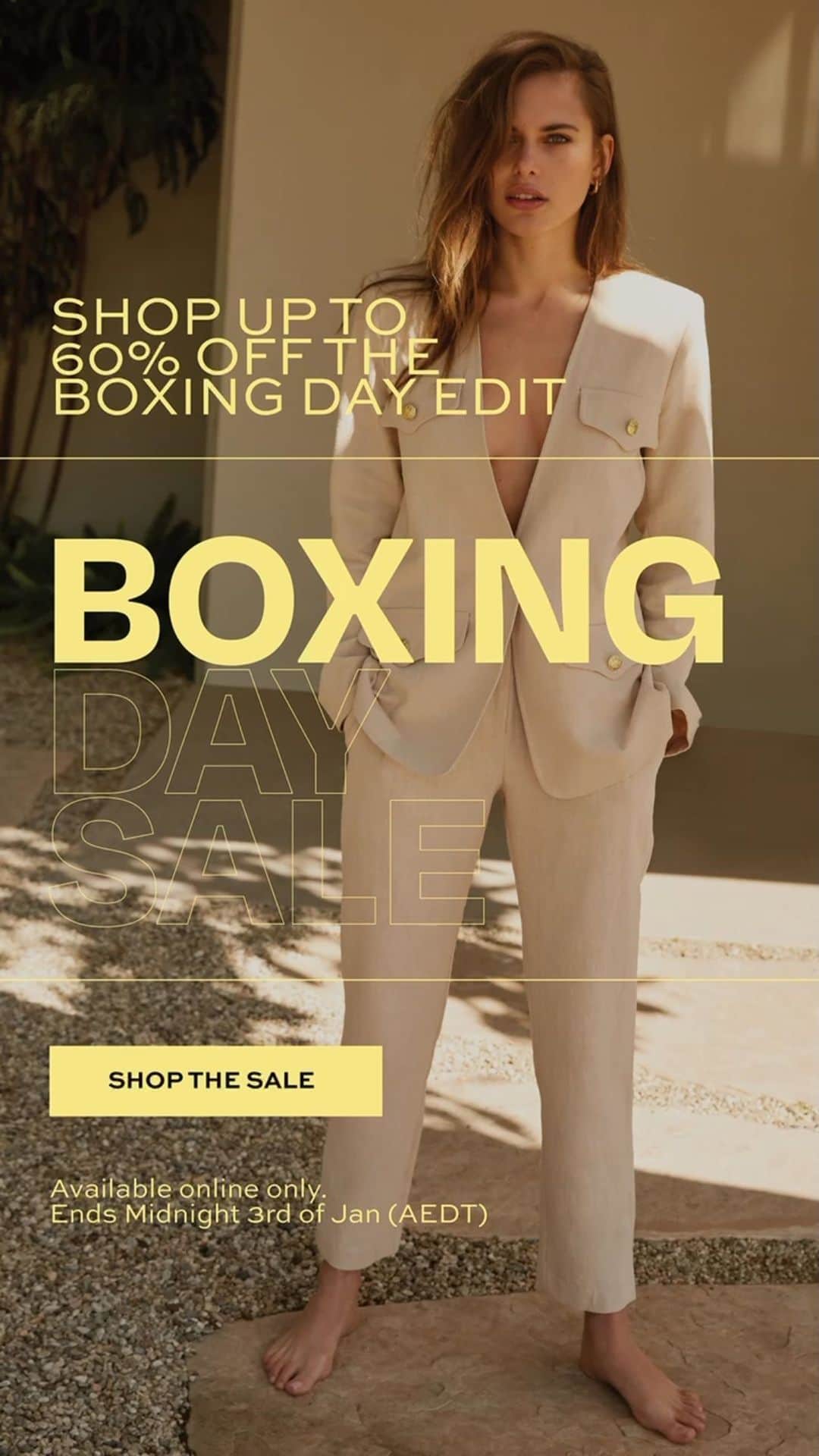ベック&ブリッジのインスタグラム：「BOXING DAY SALE CONTINUES! Shop up to 60% off our Boxing Day Edit (link in bio). Prices as marked. Online only. Ends midnight 3rd Jan (AEDT) #becandbridge #sale」