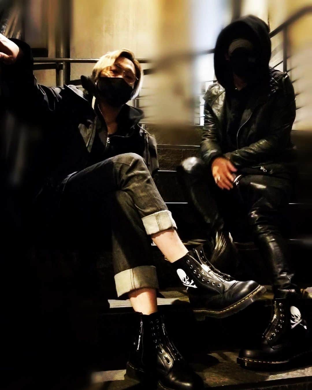 山口賢人のインスタグラム：「斉藤秀翼とオソロ  DR. MARTENS x MASTERMIND WORLD  @drmartens_japan」