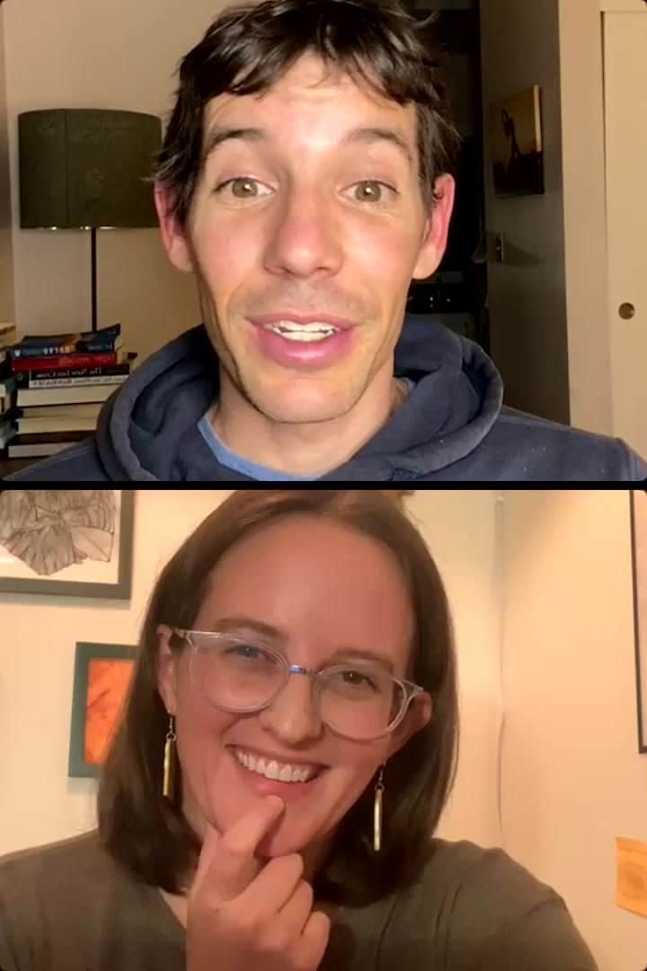 アレックス・オノルドのインスタグラム：「A pleasant wrap up chat with Dory Trimble, the Executive Director of the Honnold Foundation about the work we’ve done this year.」