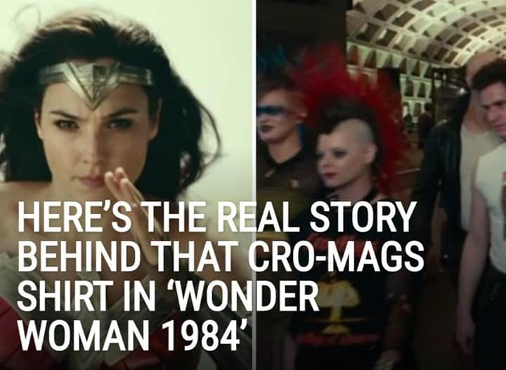 Alternative Pressさんのインスタグラム写真 - (Alternative PressInstagram)「It looks like that Cro-Mags shirt in 'Wonder Woman 1984’ (@wonderwomanfilm) may not be historically inaccurate after all⁠ LINK IN BIO⁠ .⁠ .⁠ .⁠ #cromags #wonderwoman #wonderwoman1984 #wonderwomanfilm #altpress #alternativepress」12月29日 13時01分 - altpress