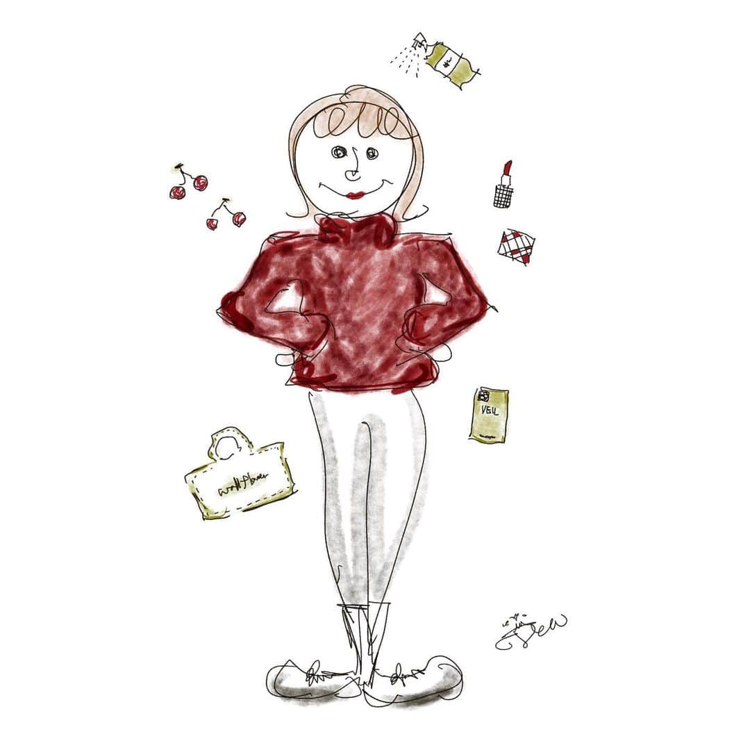 MiracleVellMagicのインスタグラム：「🍒💄❤︎ おっえっかっき！楽しいなぁ〜☺️ 小さい頃はチラシの裏にえんぴつで描いてひいおばあちゃんに披露してたなぁ。大きくなったらiPadにアッポーペンで描いてみんなに披露してるなぁ。✨  #ipadair4 #applepencil2 #procreate #procreateart #おえかき #プロクリエイト」