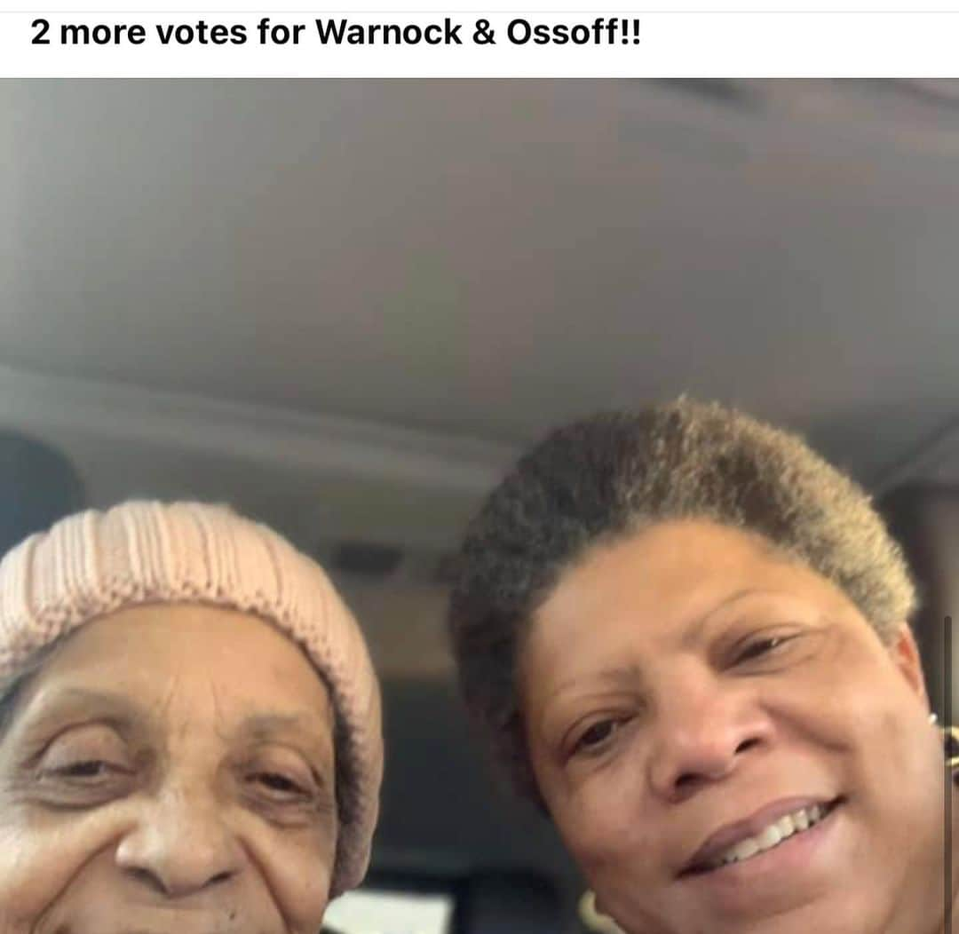 デブラ・メッシングさんのインスタグラム写真 - (デブラ・メッシングInstagram)「MORE beautiful “Faces of CHANGE” from early voting in #GEORGIA!  So much JOY  in their faces!  Your vote is your voice. Your vote is your POWER!  USE IT! 🔥🔥🔥🔥  JOIN THE H U G E BLUE WAVE CRASHING OVER GEORGIA! #voteearly   Thank you #GA! You are saving our country! 🙏🏻🧡🧡🧡🧡🧡🧡🧡  #georgiaonmymind #georgiapeach #atlanta #savannah #Dekalb #Cobb #JonOssoff #RaphaelWarnock #civilrights #votingrights #johnlewis #goodtrouble #COVID19 #veterans #climate #FlipTheSenate #senate #vote #election #BlueWave #ossoff #warnock #benhill #georgiatech #morehouse」12月29日 14時00分 - therealdebramessing