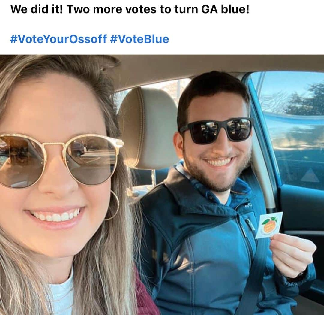 デブラ・メッシングさんのインスタグラム写真 - (デブラ・メッシングInstagram)「MORE beautiful “Faces of CHANGE” from early voting in #GEORGIA!  So much JOY  in their faces!  Your vote is your voice. Your vote is your POWER!  USE IT! 🔥🔥🔥🔥  JOIN THE H U G E BLUE WAVE CRASHING OVER GEORGIA! #voteearly   Thank you #GA! You are saving our country! 🙏🏻🧡🧡🧡🧡🧡🧡🧡  #georgiaonmymind #georgiapeach #atlanta #savannah #Dekalb #Cobb #JonOssoff #RaphaelWarnock #civilrights #votingrights #johnlewis #goodtrouble #COVID19 #veterans #climate #FlipTheSenate #senate #vote #election #BlueWave #ossoff #warnock #benhill #georgiatech #morehouse」12月29日 14時00分 - therealdebramessing