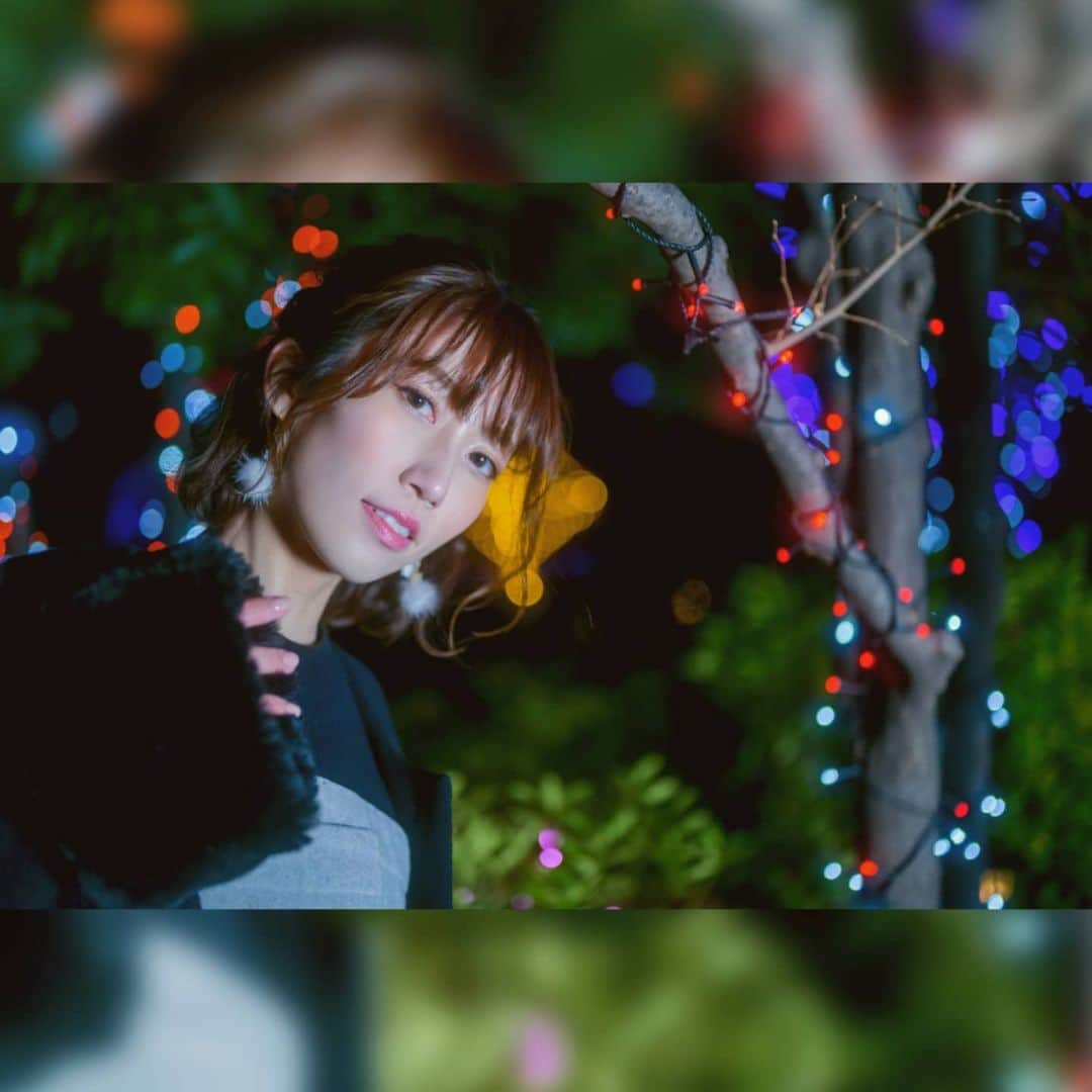 板野優花のインスタグラム：「Photo by @syuwa02 ちゃん ・ また下書き消える魔法かかってた🧙 何が理由で消えちゃうんやろうか…… ログアウトとかもしてないのにー😱😫 ・ #ポートレート #関西モデル #サロンモデル #イベントMC #撮影会モデル #ポトレモデル #カメラマンさんと繋がりたい #美容師さんと繋がりたい #有名になりたい #イベントmc #関西タレント #ポートレート好きな人と繋がりたい #ポートレートしま専科 #スタジオ撮影 #夢を叶える  #好きな仕事で生きていく #イルミネーション #イルミネーションポートレート #ハーフアップアレンジ #snidel #japanesegirl」