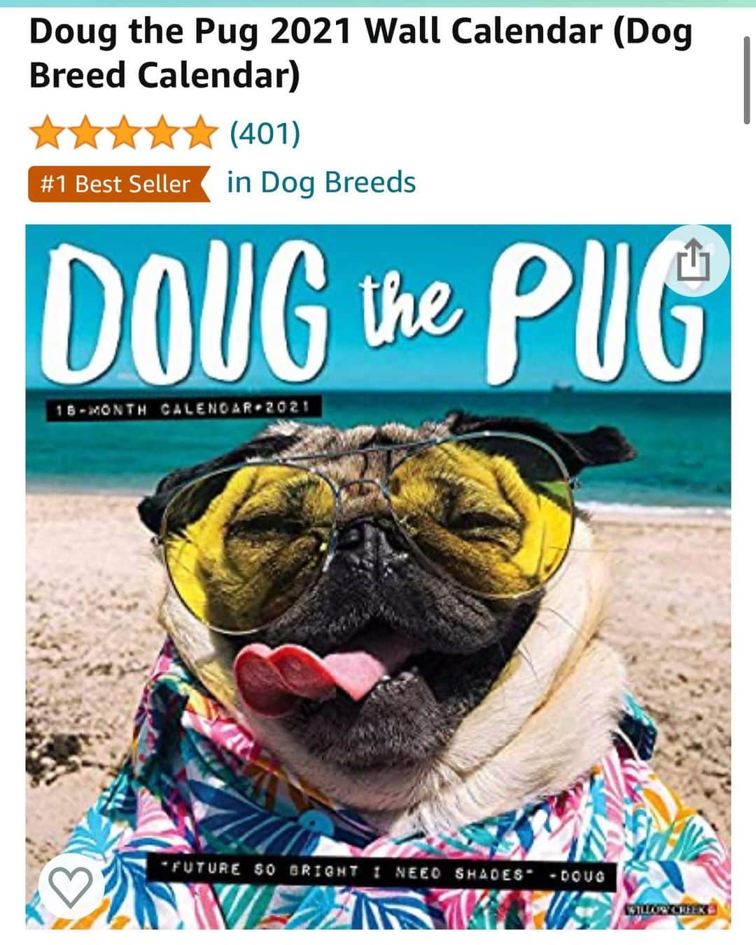 itsdougthepugさんのインスタグラム写真 - (itsdougthepugInstagram)「“A simple way to make 2021 brighter” -Doug • New Year, New Calendars! My 2021 Wall Calendar is ON SALE at Amazon, and my daily calendar is available too! Link in bio or search on Amazon. Let’s start this new year off right!!⭐️⭐️⭐️⭐️⭐️」12月30日 2時00分 - itsdougthepug