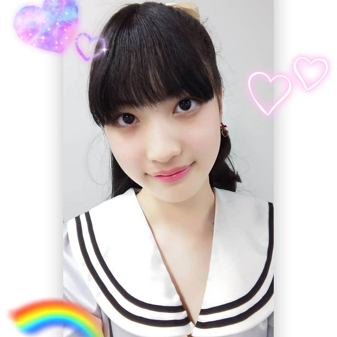 岩脇瑠菜（るなっち）のインスタグラム：「新衣装よき💕  2枚目はゆいゆいと🎶😊  仲良し💓  #プラチナムプロダクション #シブサン #イエロークラス #セーラー #shibu3project #新衣装」