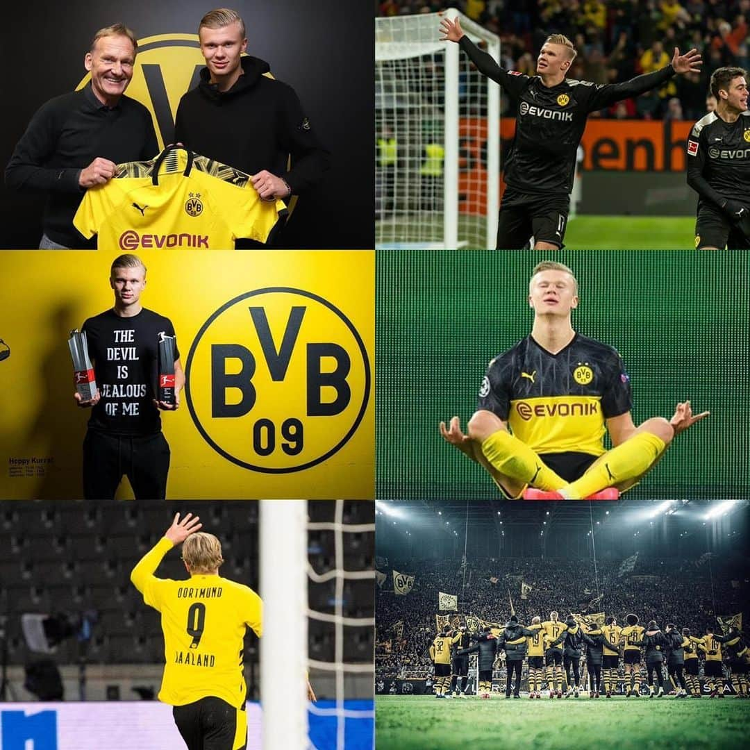 アーリン・ブラウト・ハーランドさんのインスタグラム写真 - (アーリン・ブラウト・ハーランドInstagram)「Thank you @bvb09 for my first year at the club! 🙏🏻🙌🏻 🖤💛」12月29日 20時44分 - erling.haaland