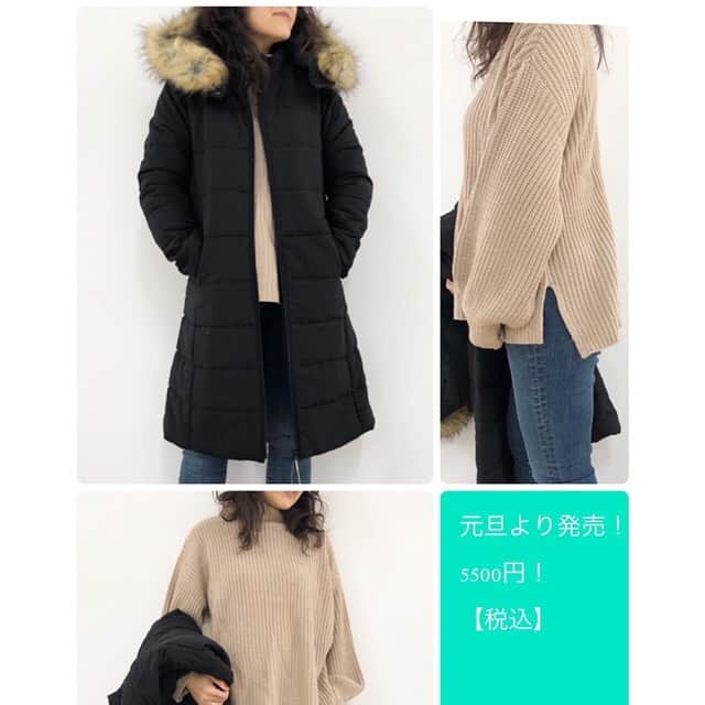 GATHER yamatoのインスタグラム：「令和3年 1月1日 元旦🌅🎍より発売‼️  数年ぶりに復活の✨ GATHER 5000円福袋🛍  ▷BLACKはカジュアルに なりすぎず！安定感抜群！！  アイテムの詳細は 下記になります💁‍♀️✨  【中綿コート】 ミドル丈の使いやすいコート。 通勤やお買い物に最適！ ファーやフードは取り外し可能なので、お手入れも楽です！ デイリーにガンガン使えるのがいい！  【アクリルニット】 今年らしい袖のボリューム ボトルネックのミドルゲージニット。前後差もあり、お尻も隠れます！  自分へのご褒美にも お年賀のお土産にも最適💓 そのほかお楽しみが入ってます✨  こちらも完売必至です✨ 是非お早めに💁‍♀️‼️  #gather #gatherイオン大和#2021福袋🎍 #数年ぶり復活の福袋#完売必至です‼︎」