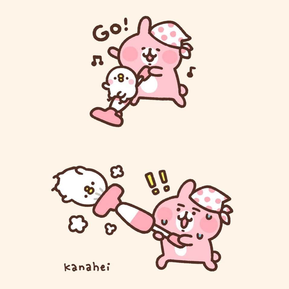 カナヘイのインスタグラム：「大掃除がんばりたい  #kanahei #卡娜赫拉 #卡娜赫拉的小動物」