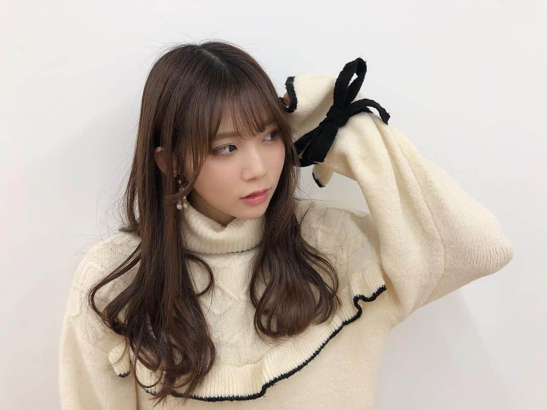 奈良未遥さんのインスタグラム写真 - (奈良未遥Instagram)「• • • •  袖のリボンがお気に入り なんです。⍤⃝」12月29日 22時12分 - mihapiyo._.48