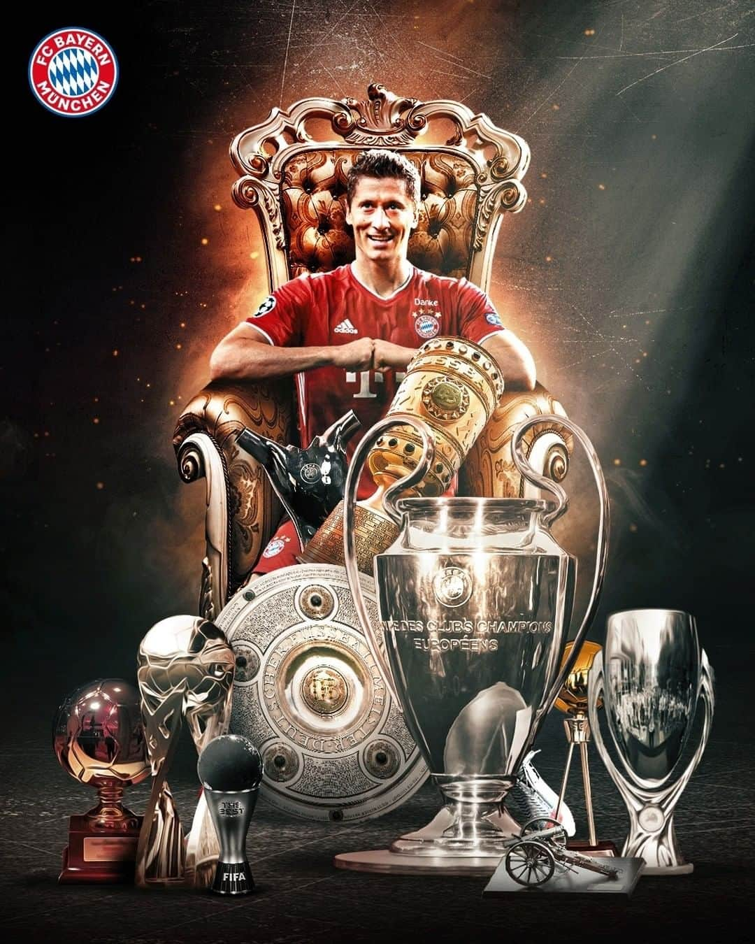 バイエルン・ミュンヘンさんのインスタグラム写真 - (バイエルン・ミュンヘンInstagram)「King Lewy ruled 2020. 👑🏆 @_rl9 #LEGENDowski  _________ #FCBayern #MiaSanMia #LewanGOALski #TheBest」12月29日 22時52分 - fcbayern