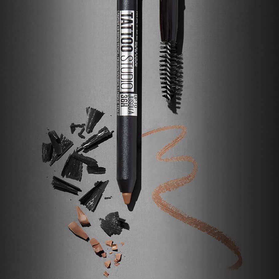 Maybelline New Yorkさんのインスタグラム写真 - (Maybelline New YorkInstagram)「The brow product you didn’t know you needed!⬆️ Tap to shop our NEW Tattoo Studio 36 hour pigment pencil! This must-have has the precision of a sharpenable pencil but with a creamy formula that glides on for an easy application.」12月29日 22時55分 - maybelline
