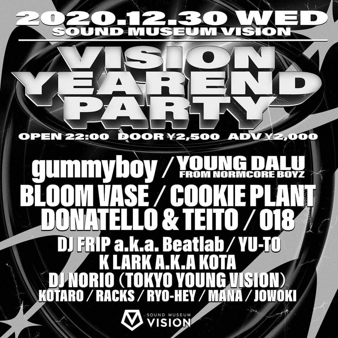 DJ HAZIMEさんのインスタグラム写真 - (DJ HAZIMEInstagram)「Tonight⚠️12/30/2020 Vision Yearend Party @visiontokyo  #tokyo #shibuya #SoundMuseumVision」12月30日 11時45分 - djhazime