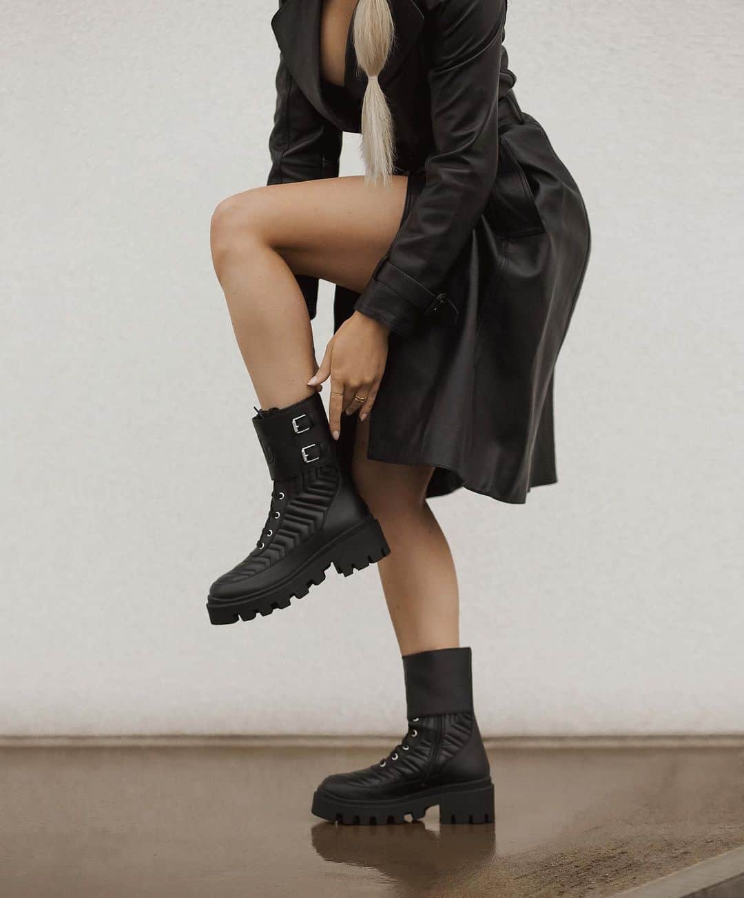 Anna Nyströmのインスタグラム：「My dream Gucci boots from @mybudapestercom 🖤 Use my code ‘ANNA_INSTA10’ to get 10% off」