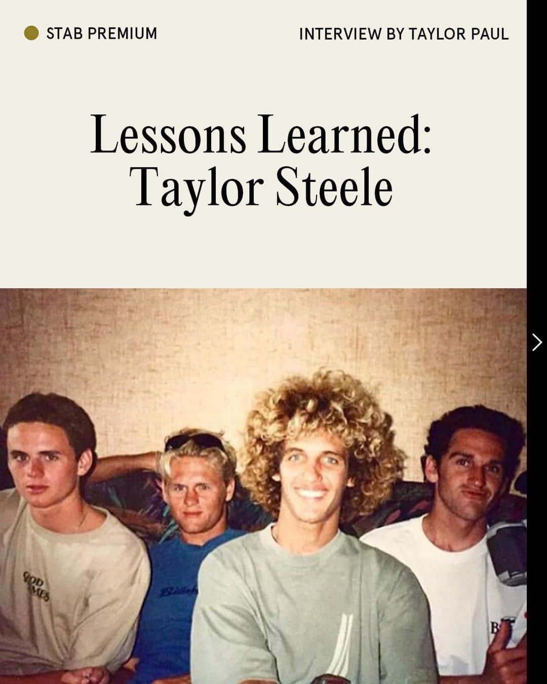 Surf Magazineさんのインスタグラム写真 - (Surf MagazineInstagram)「How did @taylorsteele go from making VHS surf films to launching a tequila brand? Why did he raise his kids in specific corners of the globe? And what song did @kellyslater sing at Taylor's parents' dinner table? This and more, now on Stab Premium.」12月30日 5時20分 - stab