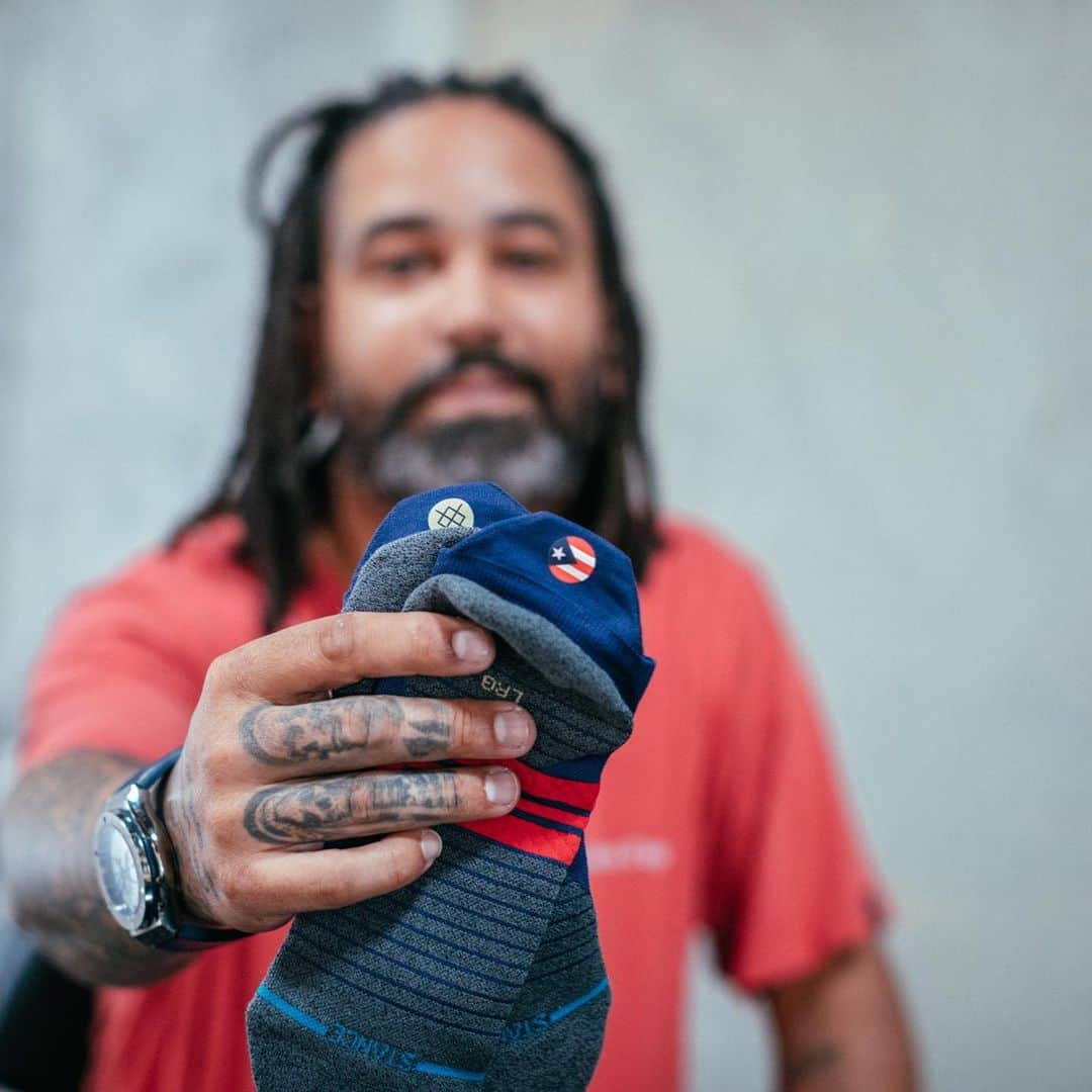 Stanceのインスタグラム：「🤝 It’s fun making worlds collide by turning our canvases into a celebration of brands and people you love.  From projects with The Nine Club, to KITH, to Tapatio, Peloton, Urban Necessities and many in-between, let us know which one resonated with you most this year, and what world(s) you’d like us to explore next. 🌎🧦」