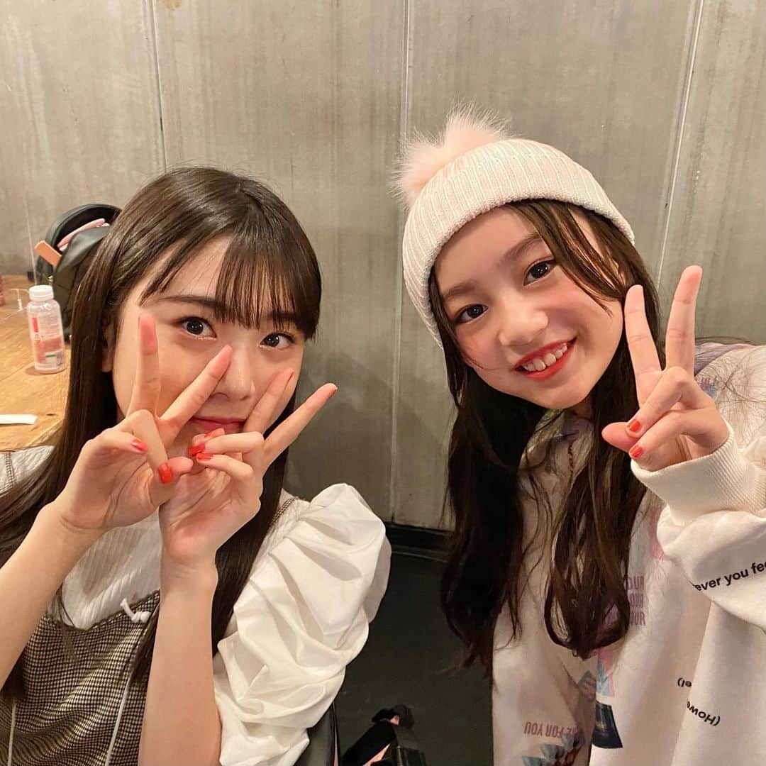 ニコ☆プチのインスタグラム：「♡♡♡ ・ アキ&ユメナ はじめてのツーショット☺️💟 ・ ・ #ニコプチ #プチモ #近藤藍月 #飯尾夢奏」
