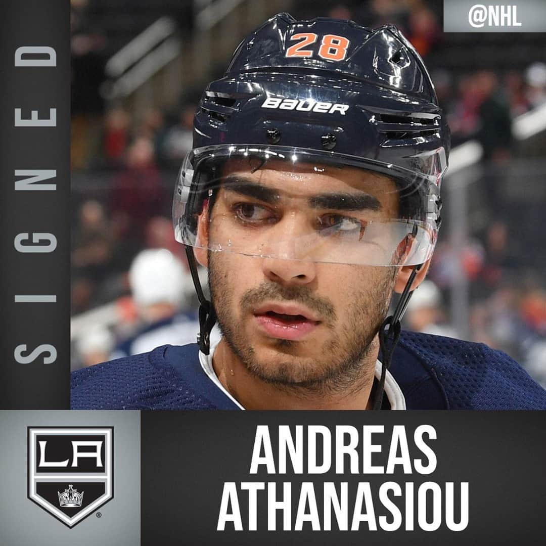 NHLさんのインスタグラム写真 - (NHLInstagram)「@andreasathanasiou is heading to the @lakings on a one-year deal. ✒️」12月30日 6時48分 - nhl