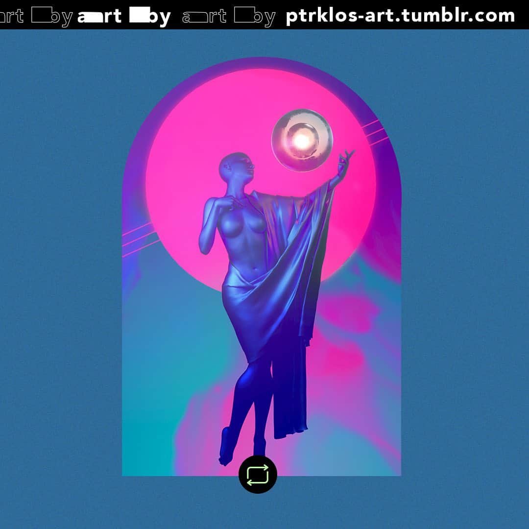 Tumblrのインスタグラム：「The #vision of an #artist in three mythological dimensions 💙」