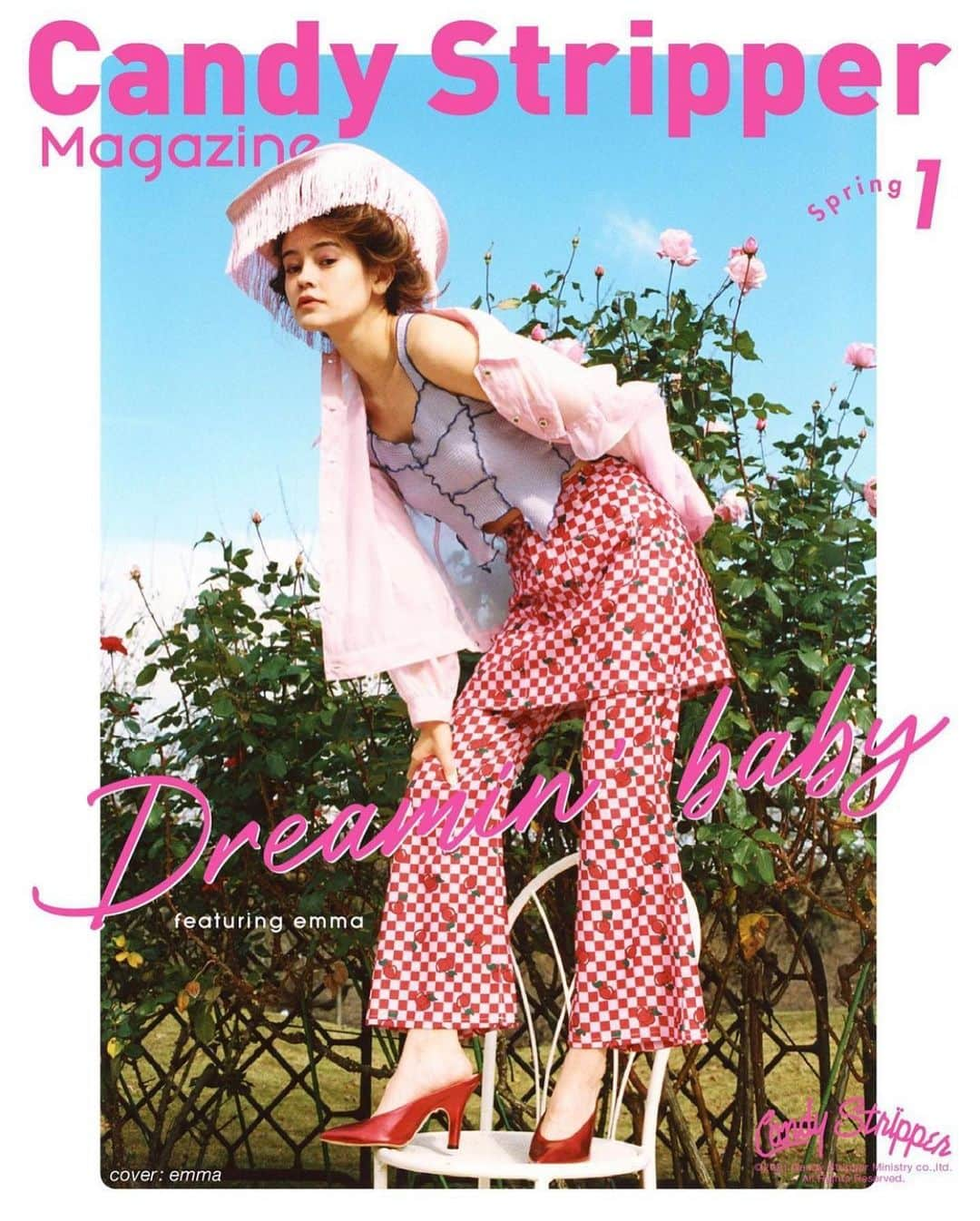 管沼詩乃のインスタグラム：「CandyStripper Magazine  🦋Spring 🌷 「Dreamin'baby💫✨ 」 @candystripper_official @candy_yoshie  🌹👸 @okss2121  Photographer : @youtojah  Hair&Make : @rei_fukuoka  Edit : @urarinurarin」