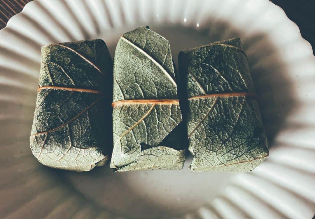 松田珠希さんのインスタグラム写真 - (松田珠希Instagram)「食べきれず冷凍していた柿の葉寿司。味が落ちてしまうかと思いきや、変わらず美味しいいぃ🥺 この絶妙の塩気とシャリの酢具合にはいつも感心してしまう。思わぬお宝発掘の朝。もはや冷凍常備しておこうかな。  #柿の葉寿司 #朝ご飯　#sushi」12月30日 10時10分 - tamakimatsuda11