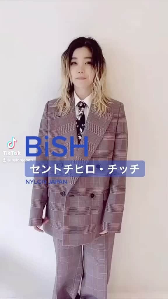 のインスタグラム：「#よく聞かれる質問 #BiSH #セントチヒロチッチ #NYLONJAPAN #tiktok」