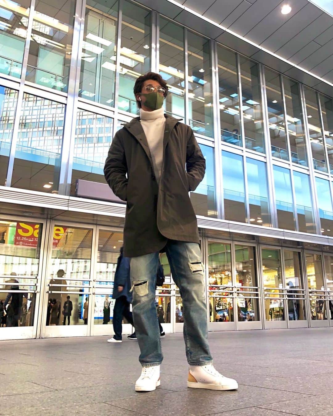 古澤勝吾さんのインスタグラム写真 - (古澤勝吾Instagram)「#shogo'sファッション 笑 #モデルのたまご　笑 #ファッション #メンズファッション #メンズコーデ #psychobunny #christianlouboutin#louboutin #denham#デンハム #古澤勝吾」1月13日 21時04分 - ami___go0905