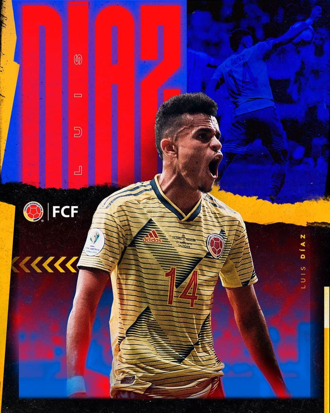 サッカー コロンビア代表チームのインスタグラム：「¡Feliz cumpleaños @luisdiaz19_ 🤗!  El Guajiro cumple 2⃣4⃣ años y desde la FCF queremos enviarle nuestras felicitaciones  Que sean muchos años más llenos de fútbol y talento 🤙」