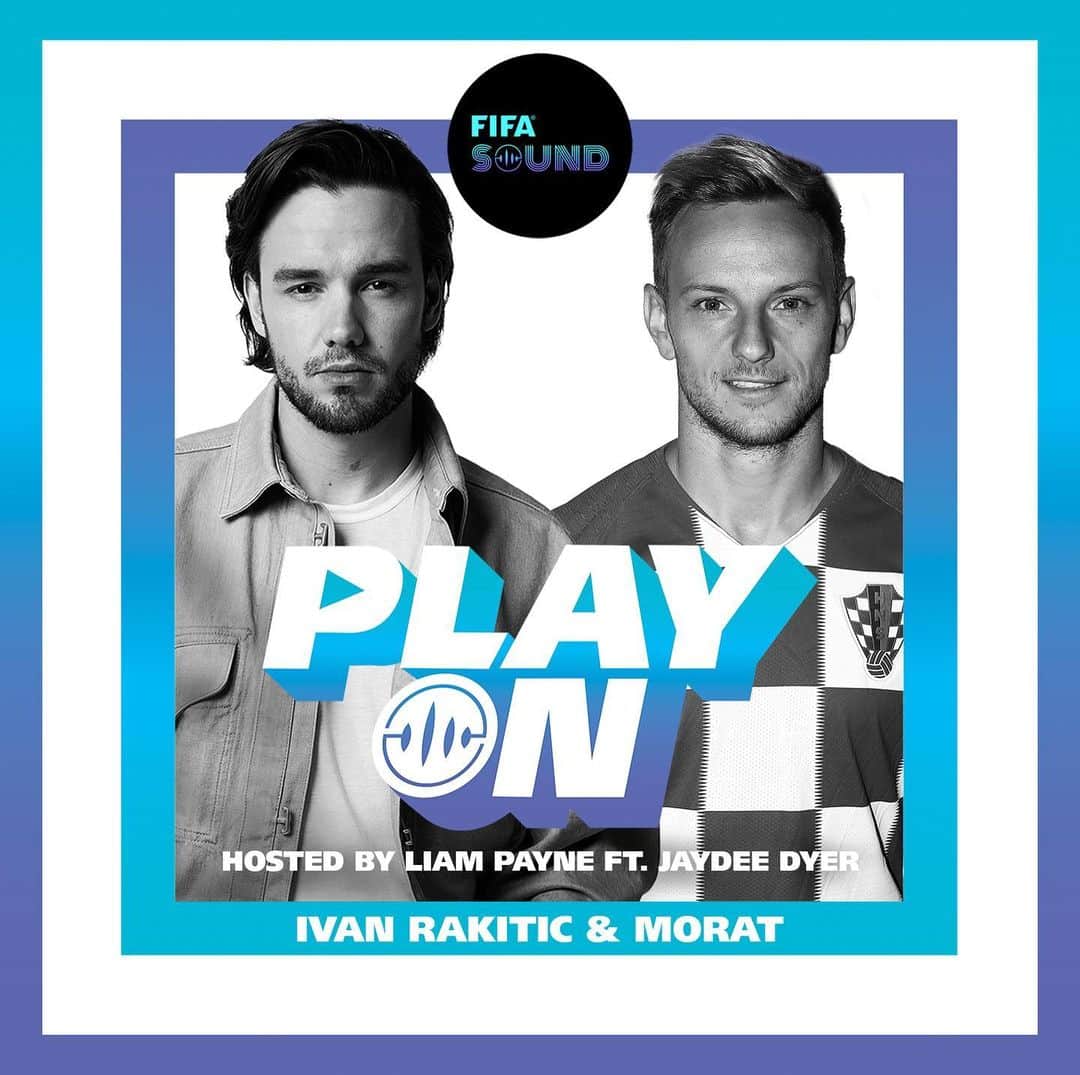 イヴァン・ラキティッチのインスタグラム：「Thanks to @fifaworldcup, @liampayne and @jaydeedyerofficial for having me on the brand new FIFA PlayOn podcast where we got to discuss all things football, music, friends and family with @morat . Out now wherever you listen to your podcasts! #FIFASOUND #PLAYON @FIFAWORLDCUP #Rakitic」