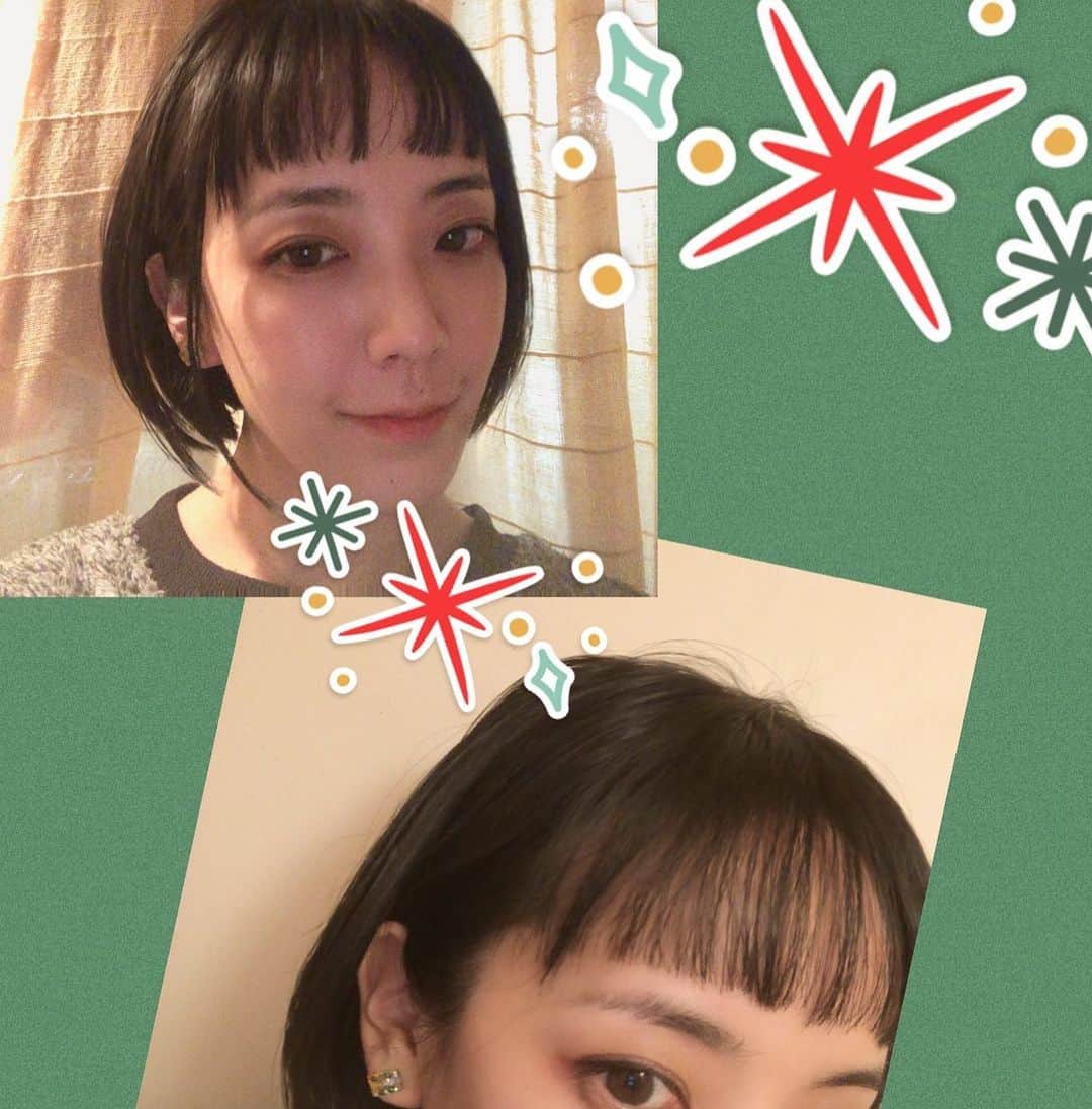 吉岡麻由子のインスタグラム：「#散髪#✂︎  髪を切りに行きました #さっぱり #ボブ#ショートボブ#おかっぱ#ちびまる子ちゃん   #短め前髪 ひさびさ。  気分新たに頑張るっす。  @yukitajima  #ananda下北沢」