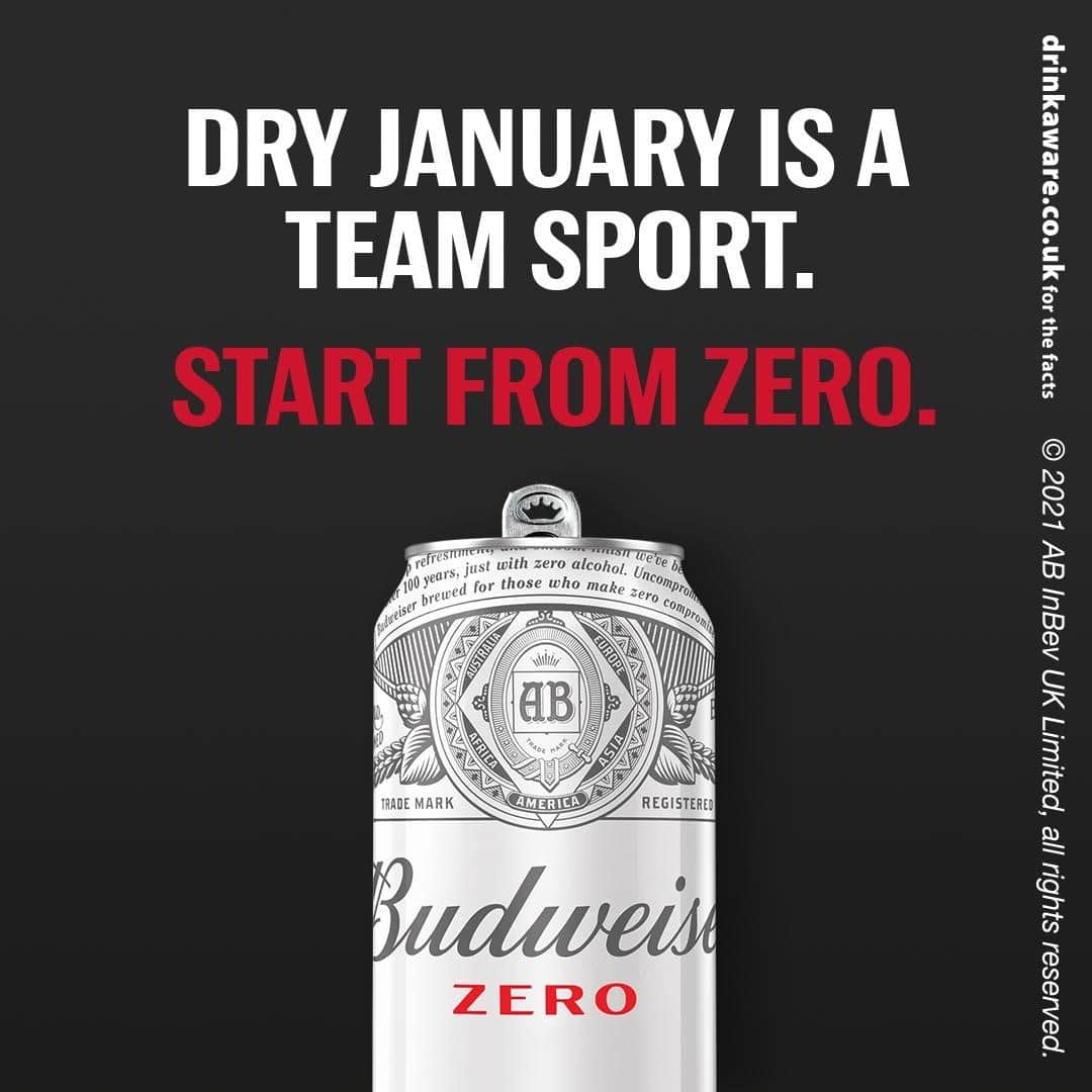 プレミアリーグさんのインスタグラム写真 - (プレミアリーグInstagram)「Start From Zero in 2021 by taking on Dry January with Budweiser Zero.  It’s time to turn ambition into action.」1月13日 22時00分 - premierleague