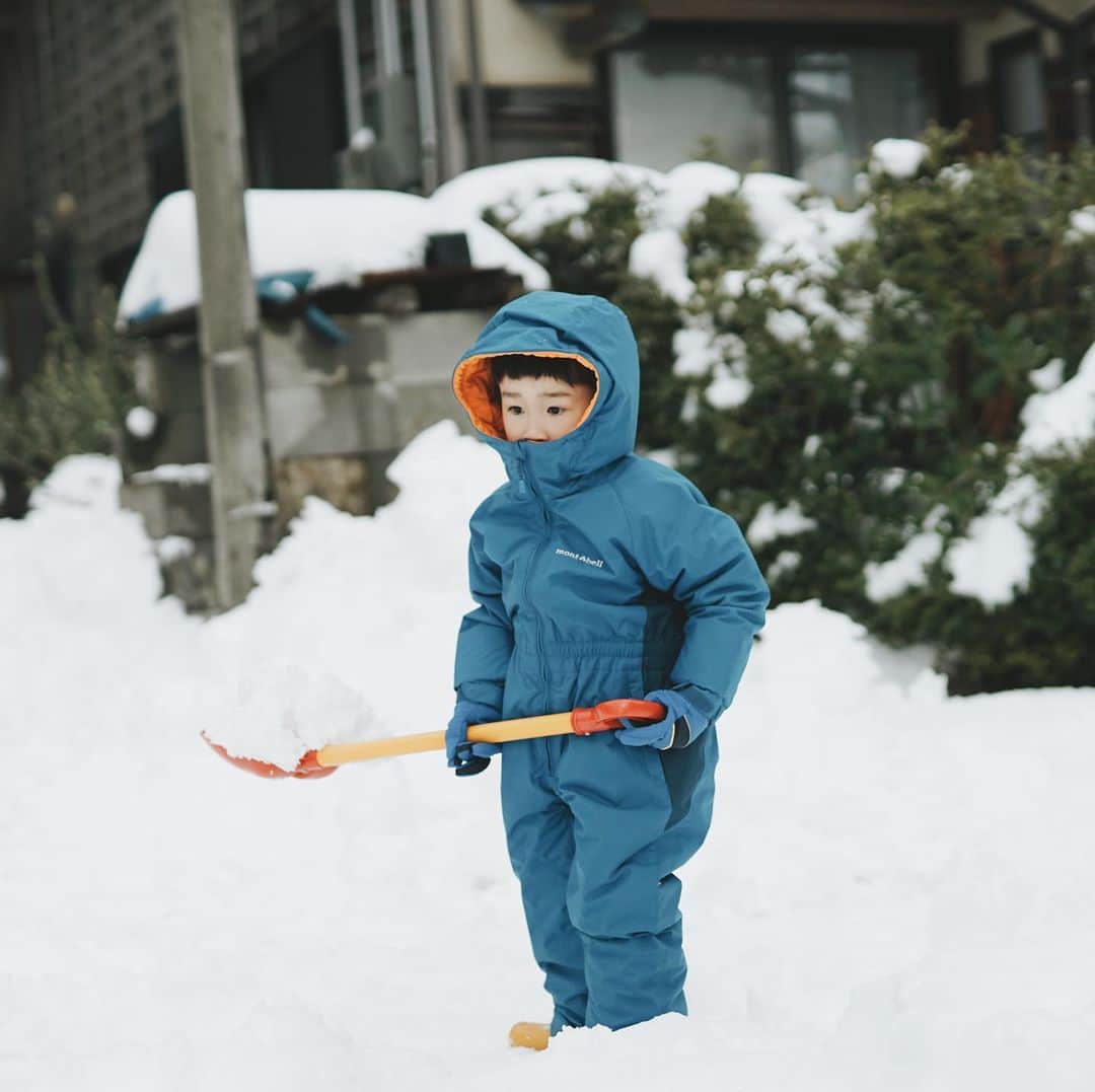 Takafumi Gotoのインスタグラム：「なんかプロっぽい。雪掻きプロ。」