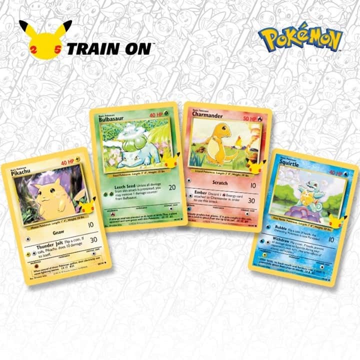 Pokémonさんのインスタグラム写真 - (PokémonInstagram)「Gotta love that new booster pack feeling.   Hope your binders are ready for the special 25th anniversary-themed collections coming to the #PokemonTCG this year, Trainers!   #Pokemon25」1月13日 23時50分 - pokemon